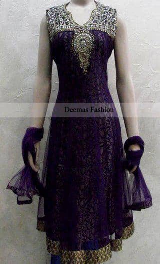 Dark Purple Casual Frock