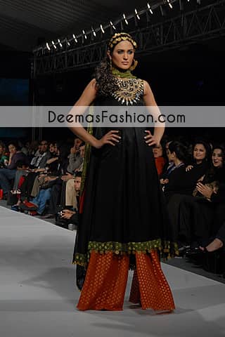 Black Rust Party Wear Formal Dress