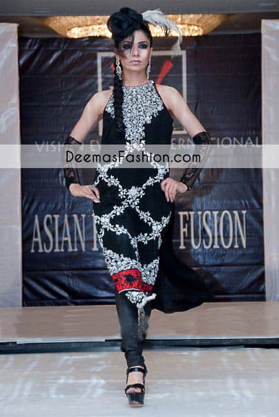 Black White Formal Dress